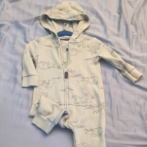 Carter's Green Dinosaur Print Footie